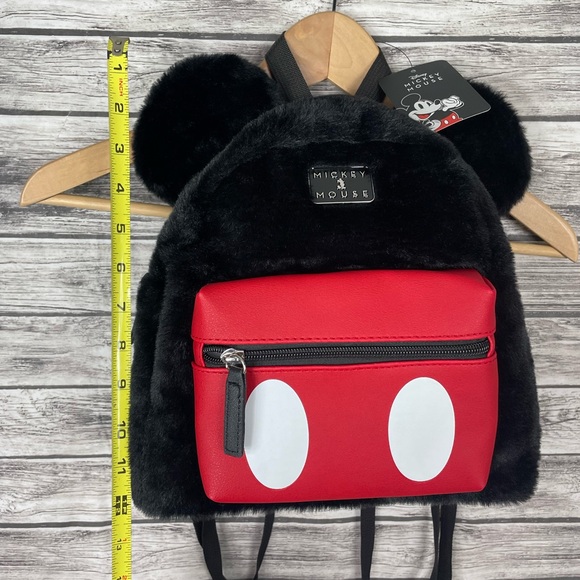 NWT Disney Mickey Mouse Fuzzy Backpack - Picture 6 of 8